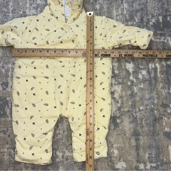 McBaby Infant Yellow Happy Bunny Fall Themed Outerwear w/Hood 0/3 Months - Picture 2 of 7